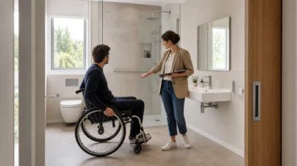 Bagno per disabili: misure, normativa e progettazione