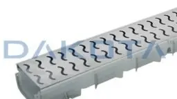 Canaletta Raccolta Acqua Pegasus Plus One S 100x35 Griglia Zincata