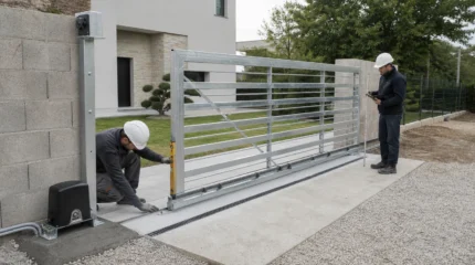 Cancello scorrevole: struttura, binario, fondazione e sicurezza