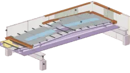CSP Sistema Modulo: copertura con intradosso piano
