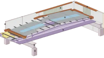 CSP Sistema Modulo: copertura con intradosso piano