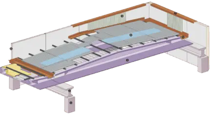CSP Sistema Modulo: copertura con intradosso piano