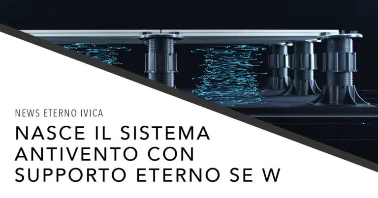 Eterno Ivica sistema antivento per pavimenti sopraelevati