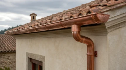 Grondaie in rame: vantaggi, posa, ossidazione e manutenzione