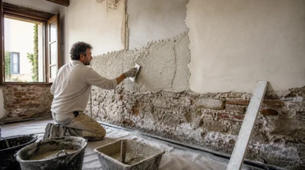 Intonaco deumidificante: quando funziona e quando non risolve l’umidità