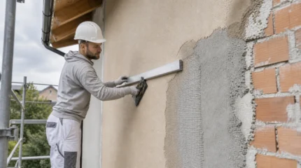 Intonaco esterno: tipologie, strati, spessori e posa