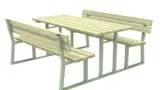 Lazzari Mediterraneo AR268S: tavolo picnic con schienale