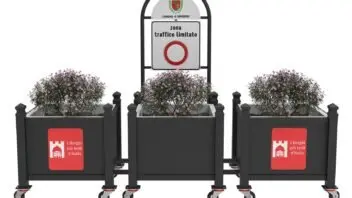 Lazzari Plaza: fioriera mobile modulare per chiusure