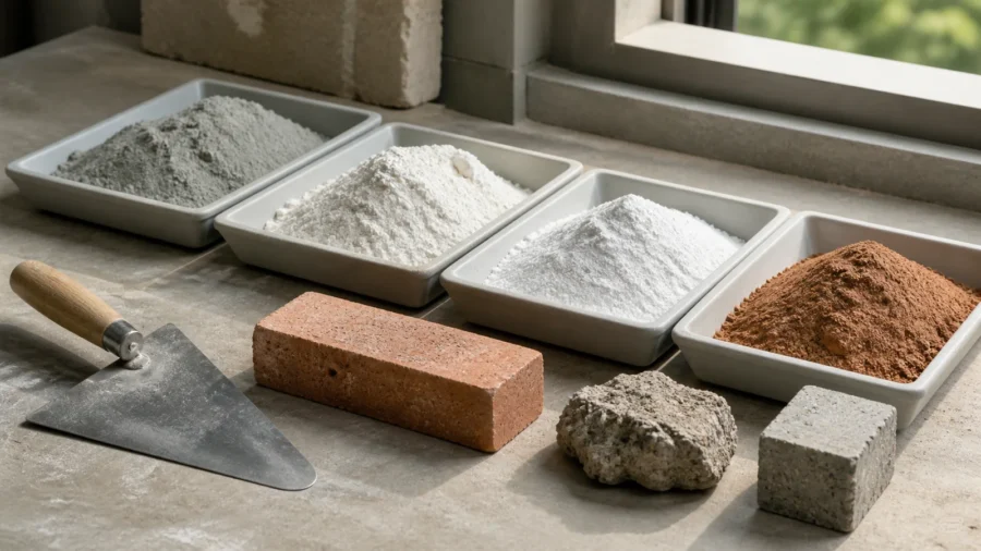 Materiali leganti: cosa sono, tipi, differenze e utilizzi