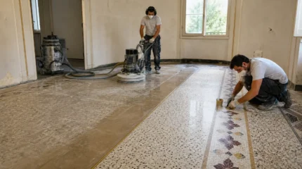 Pavimento in graniglia: caratteristiche, recupero, levigatura e manutenzione