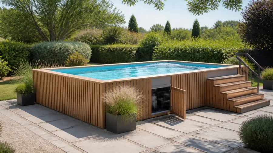 Come camuffare una piscina fuori terra: idee e materiali