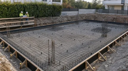 Platea di fondazione: come funziona, calcolo, spessori e costi