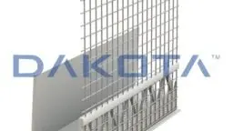 Profilo per cappotto e cassonetto PVC 3D con rete