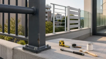 Ringhiera del balcone: materiali, fissaggi, corrosione, manutenzione e condominio