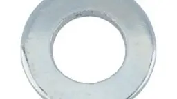 Rondella grembialina a norma DIN 522, acciaio zincato, passivato bianco (A2K)