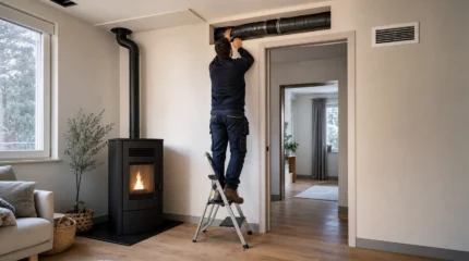 Stufa a pellet canalizzata: funzionamento, installazione, consumi e costi