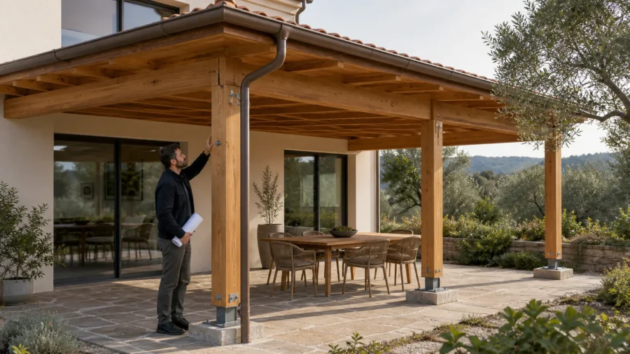 Tettoia in legno: permessi, distanze, costi e costruzione