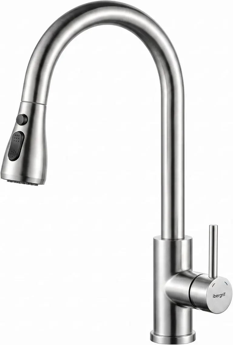 Ibergrif M22137 Rubinetto Lavello Cucina, Miscelatore Cucina Estraibile