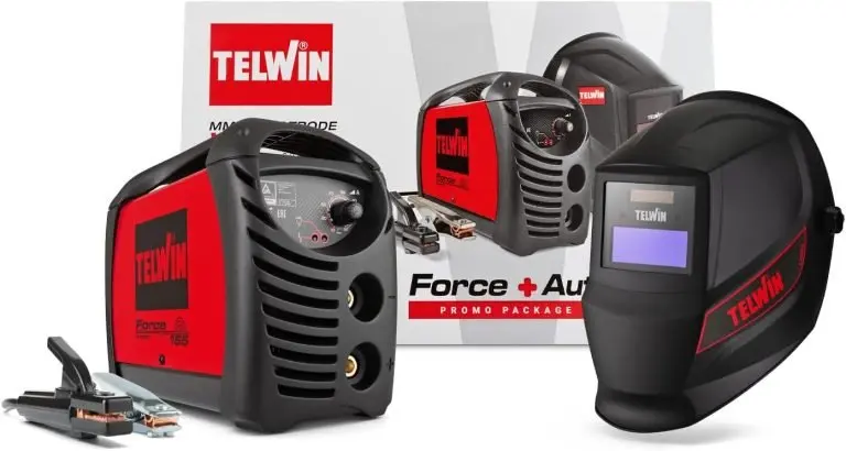 Telwin Force 165 Saldatrice Inverter Ad Elettrodo Con Maschera Automatica E Accessori