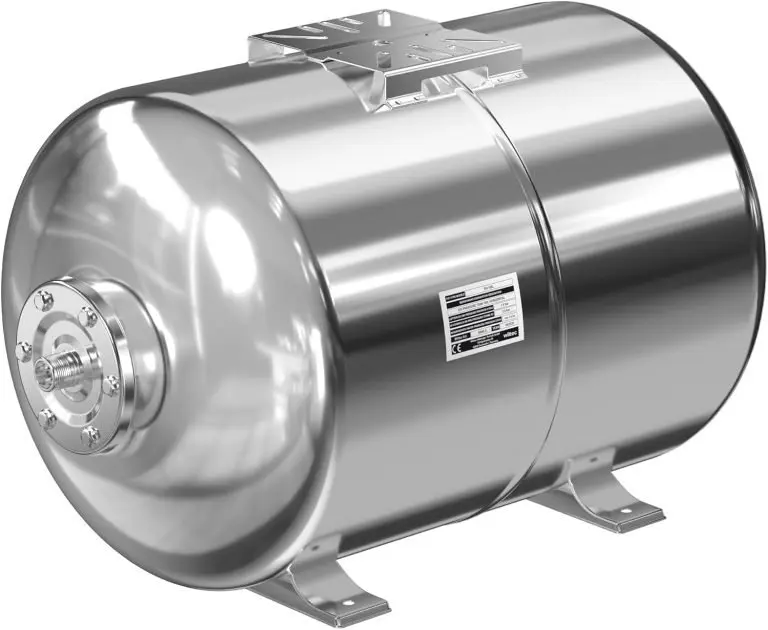 Wiltec Vaso di espansione 50 l orizzontale acciaio inox