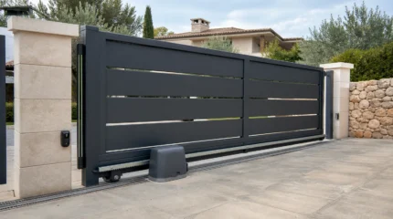 Automazione cancello scorrevole: motore, cremagliera e sicurezza