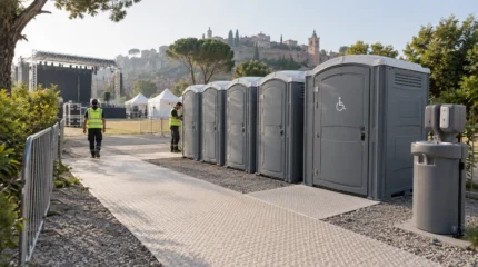 Bagni mobili per eventi: quanti ne servono, accessibilità, pulizia e noleggio