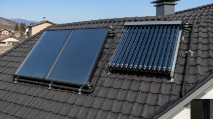 Collettore solare termico: piano o sottovuoto, resa e posa