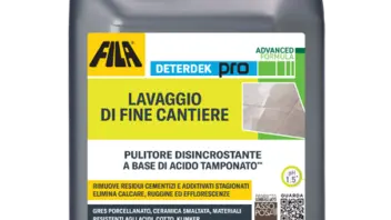 FILA Deterdek Pro: detergente acido per il lavaggio di fine cantiere