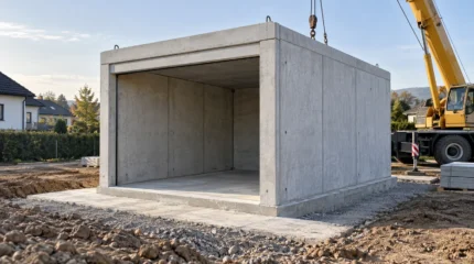 Garage prefabbricato in cemento: fondazione, montaggio, permessi e costi
