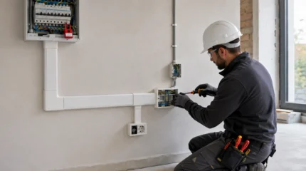 Impianto elettrico a vista: canaline, tubi, componenti, progetto e posa a norma