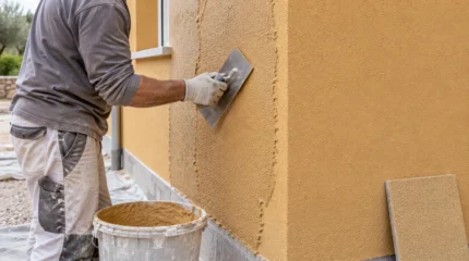 Intonaco colorato per esterni: tipi, supporti, applicazione, difetti e manutenzione