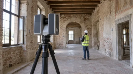 Laser scanner 3D in edilizia: rilievo, nuvola di punti, precisione e costi