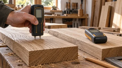 Misuratore di umidità per legno: scale, compensazione e controlli