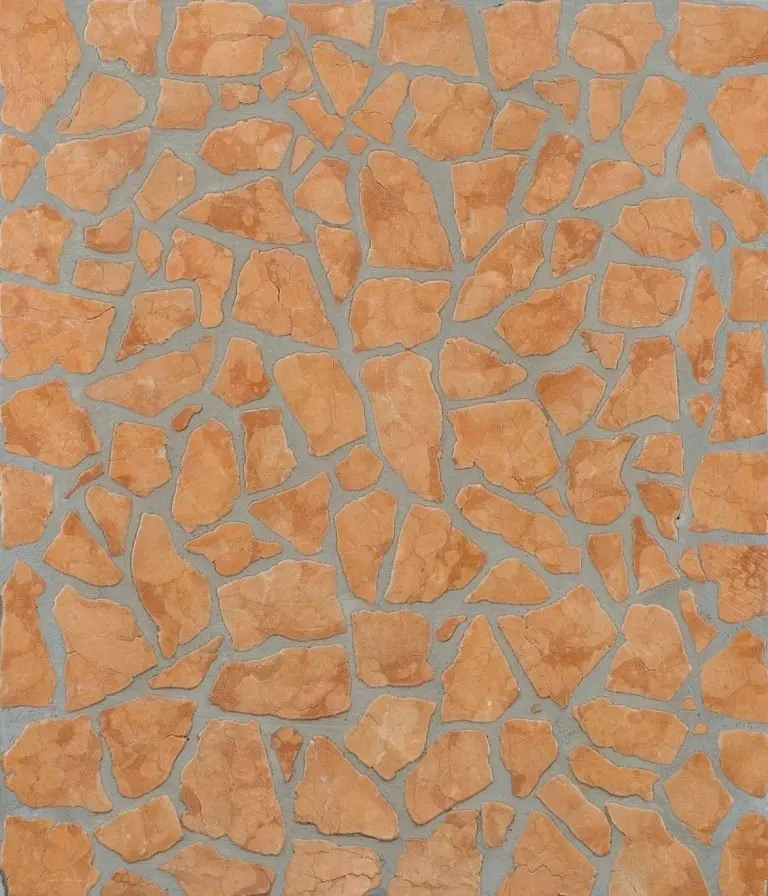 Pavimento palladiana in marmo colore havana rosso