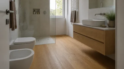 Parquet in bagno: essenze, posa, sigillatura e umidità