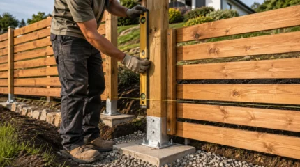 Recinzione in legno: essenze, pali, fondazioni, posa, manutenzione e costi