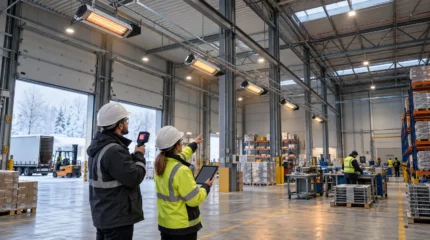 Riscaldamento elettrico per capannoni e grandi spazi: infrarossi, potenza, zone e consumi