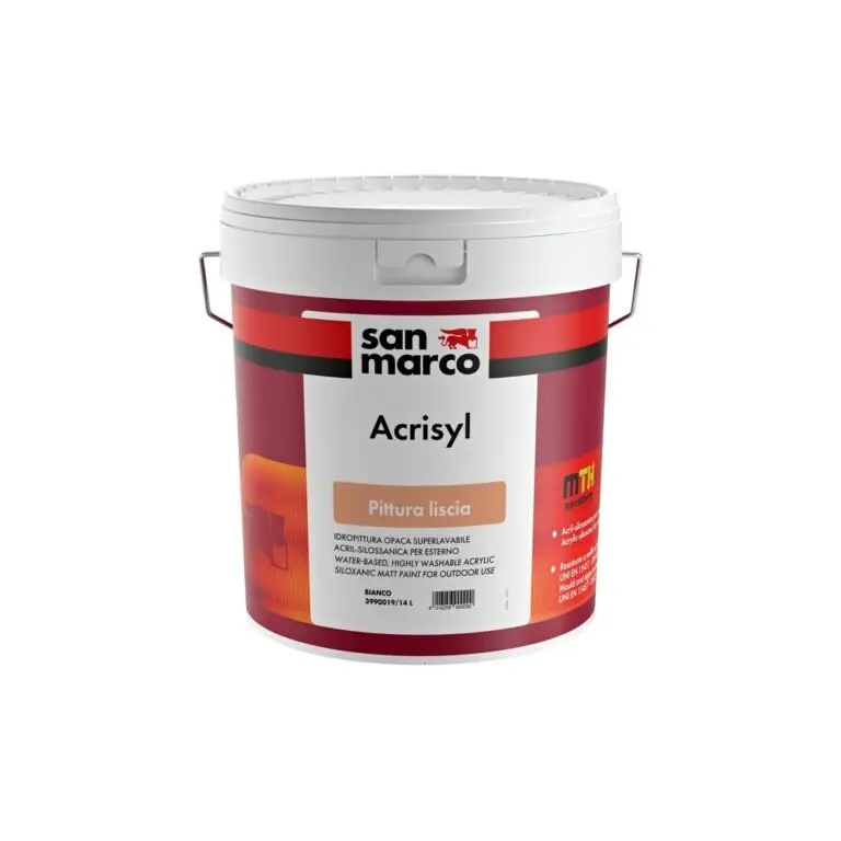 ACRISYL PITTURA LISCIA: Pittura acril-silossanica liscia e opaca per facciate esterne