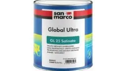 GLOBAL ULTRA GL 25 SATINATO: Smalto satinato a solvente per ferro e legno esposti