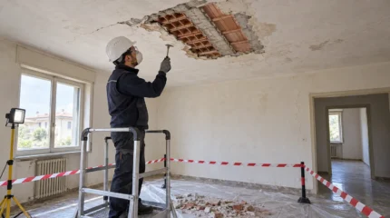 Sfondellamento del solaio: segnali, cause, indagini, messa in sicurezza e rimedi