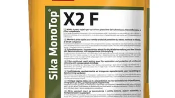 Sika MonoTop X2 F: malta R3 per riparazione e rasatura