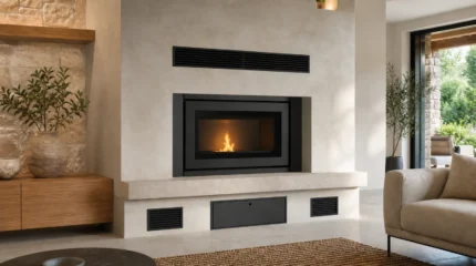 Termocamino a pellet: potenza, accumulo, consumi e posa