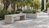 Arredo urbano in cemento: panchine, fioriere, posa e manutenzione
