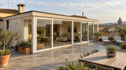 Terrazzo chiuso con vetri e PVC: confermata la demolizione del nuovo vano